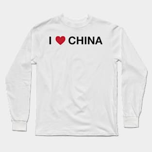 I heart china Long Sleeve T-Shirt